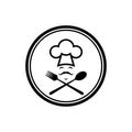 Abstract chef kitchener cooky icon logo