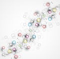 Abstract chemical formula technology business background
