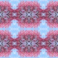 Abstract cherry blossoms pattern background.