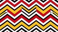 Abstract chevron pattern background featuring red yellow and white Royalty Free Stock Photo