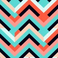 Abstract Chevron Pattern With Blue And Black Background Royalty Free Stock Photo