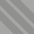 Abstract chevron pattern. Diagonal line blocks. Op art texture Vector. Black white optical effect. Royalty Free Stock Photo