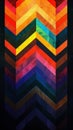 Abstract chevron pattern with vibrant colors, geometric art. Modern design and creativity concept Royalty Free Stock Photo