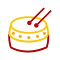 Abstract Chinese Tanggu Drum Vector Illustration Graphic