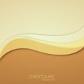 Abstract chocolate background. Vector illustration. Royalty Free Stock Photo