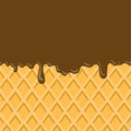 Abstract chocolate background vector image Royalty Free Stock Photo