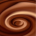 Abstract chocolate twirl background 