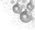 Abstract Christmas background with balls Royalty Free Stock Photo