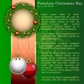 Abstract Christmas Balls Background. Royalty Free Stock Photo