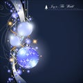 Abstract Christmas Balls Background. Royalty Free Stock Photo