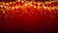 Abstract Christmas background with glowing stars