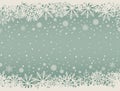 Abstract Christmas background with snowflake borders Royalty Free Stock Photo