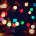 Abstract christmas background, xmas texture from color lights for Christmas tree. Royalty Free Stock Photo