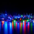 Abstract christmas background, xmas texture from color lights for Christmas tree Royalty Free Stock Photo