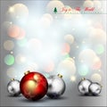 Abstract Christmas Balls Background. Royalty Free Stock Photo