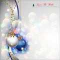 Abstract Christmas Balls Background. Royalty Free Stock Photo