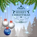 Abstract Christmas Balls Background. Royalty Free Stock Photo
