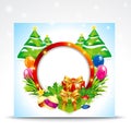 Abstract christmas banner backgorund Royalty Free Stock Photo