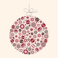 Abstract Christmas Bauble Vector Illustration