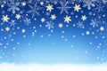 Abstract Christmas holiday snow background. Winter snowflakes backdrop Royalty Free Stock Photo