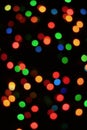 Abstract Christmas Illuminated Lights for Background