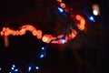 Abstract Christmas Lights Holiday lights Royalty Free Stock Photo