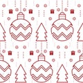 Abstract Christmas, new year seamless pattern Royalty Free Stock Photo