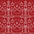 Abstract Christmas, new year seamless pattern Royalty Free Stock Photo