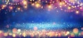 Abstract Christmas Party Background - Golden Glitter