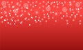 Abstract Christmas red background with white snowflakes Royalty Free Stock Photo