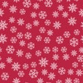 Abstract Christmas seamless pattern from white snowflakes on red background. For holiday, new year, celebration, party. Royalty Free Stock Photo