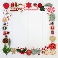 Abstract Christmas Square Wreath