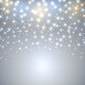 Abstract Christmas starfall background