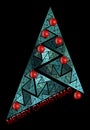 Abstract christmas tree