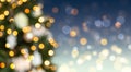 Abstract Christmas tree bokeh background. Royalty Free Stock Photo