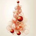 Abstract Christmas Tree Bubbles Royalty Free Stock Photo