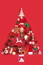 Abstract Christmas Tree Decoration Royalty Free Stock Photo