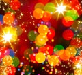 Abstract Christmas tree light background Royalty Free Stock Photo