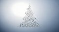 Abstract Christmas Tree Made of Bubbles Royalty Free Stock Photo