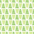 Abstract christmas tree seamless pattern Royalty Free Stock Photo