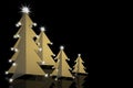 Abstract Christmas Trees gold Royalty Free Stock Photo
