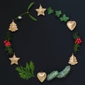 Abstract Christmas Wreath Royalty Free Stock Photo