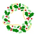 Abstract Christmas wreath