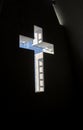 Cross with light shafts Royalty Free Stock Photo