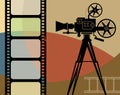 Abstract cinema background