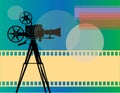 Abstract cinema background