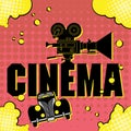 Abstract cinema background