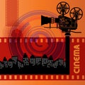 Abstract cinema background