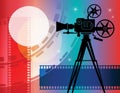 Abstract cinema background