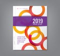 Abstract circle background for business annual report book cover